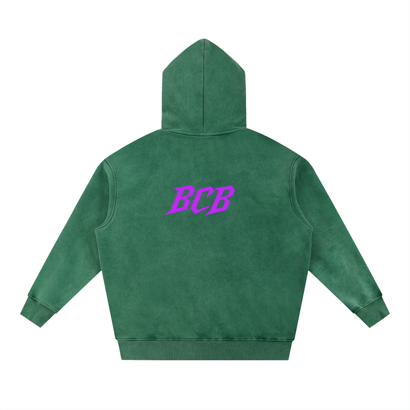 Blue Collar Baby Washed Oversize Hoodie in Green