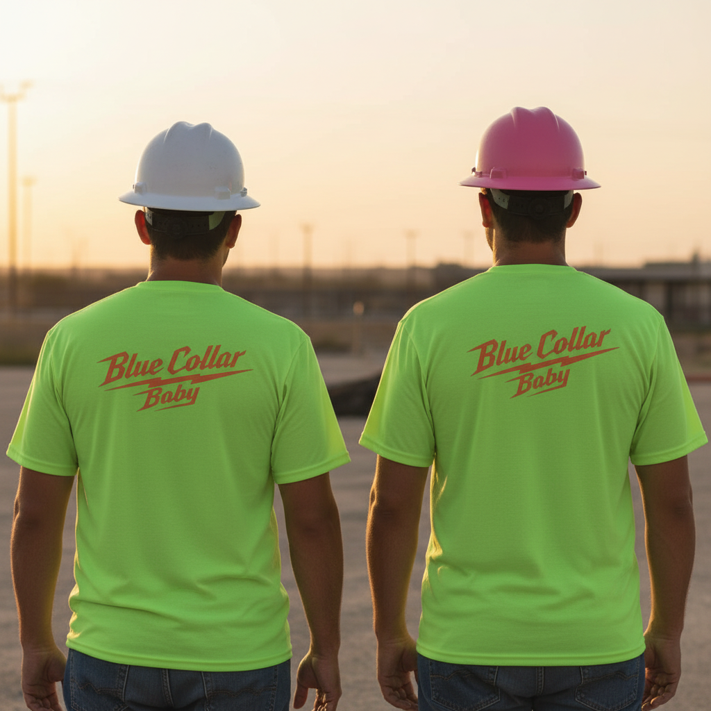 Blue Collar Baby Retro dri-fit tee