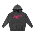 Blue Collar Baby Washed Oversize Hoodie in Black